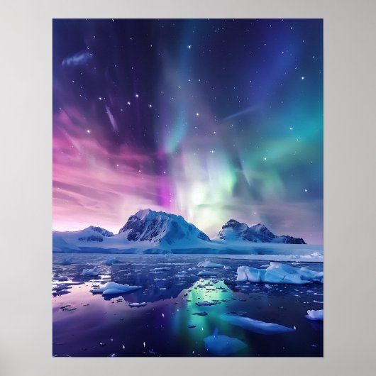 Eine schöne Aurora Borealis Poster (Vorne)