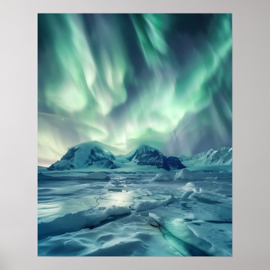 Eine schöne Aurora Borealis Poster (Vorne)