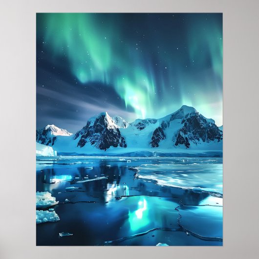 Eine schöne Aurora Borealis Poster (Vorne)
