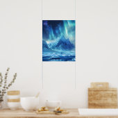 Eine schöne Aurora Borealis  Poster (Küche)