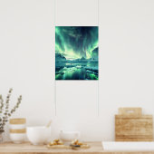 Eine schöne Aurora Borealis Poster (Küche)