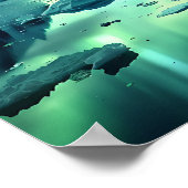 Eine schöne Aurora Borealis Poster (Ecke)