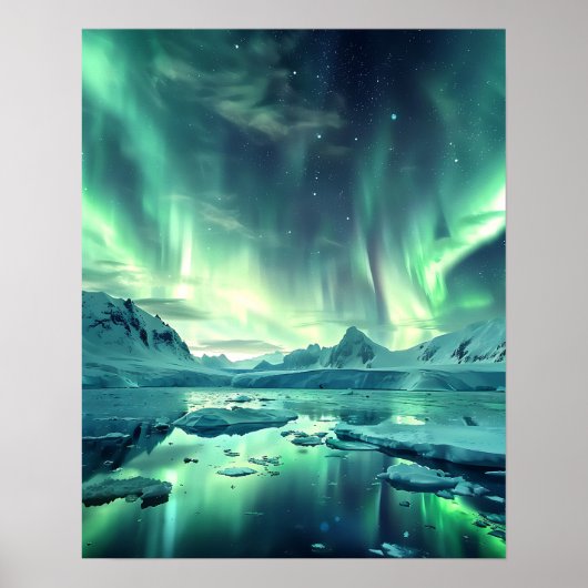 Eine schöne Aurora Borealis Poster (Vorne)