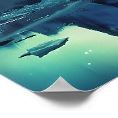 Eine schöne Aurora Borealis Poster (Ecke)