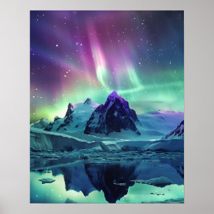 Eine schöne Aurora Borealis Poster