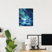 Eine schöne Aurora Borealis Poster (Heimbüro)