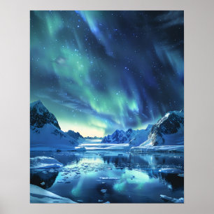 Eine schöne Aurora Borealis Poster