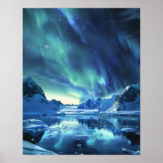 Eine schöne Aurora Borealis Poster (Vorne)