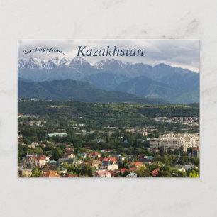 Eine schöne Aussicht auf Almaty Kasachstan Postkarte