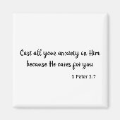 Eine schöne Bibelverse über den Frieden Magnet (Vorne)