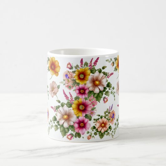 eine schöne Blume Design-Tasse Kaffeetasse (Mittel)