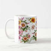 eine schöne Blume Design-Tasse Kaffeetasse (Links)