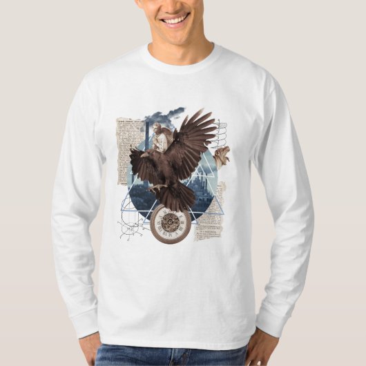 Eine schöne Collage mit Adler T-Shirt (Vorderseite)