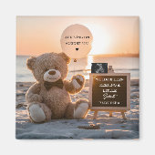 Eine schöne Digital-Schwangerschaftsankündigung am Magnet (Vorne)