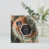 eine schöne elegante Schwangerschaftsankündigung Einladung (Stehend Vorderseite)