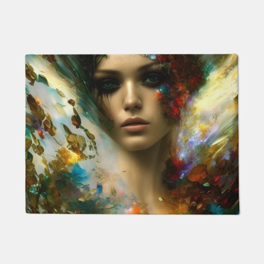 Eine schöne Fantasiefrau Fußmatte (Vorderseite)