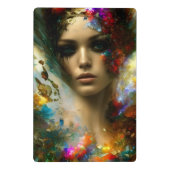 Eine schöne Fantasiefrau Mini Klemmbrett (Rückseite)