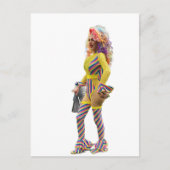 Eine schöne farbenfrohe Drag Queen Postkarte (Vorderseite)
