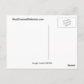 Eine schöne farbige Raupe Postkarte (Rückseite)