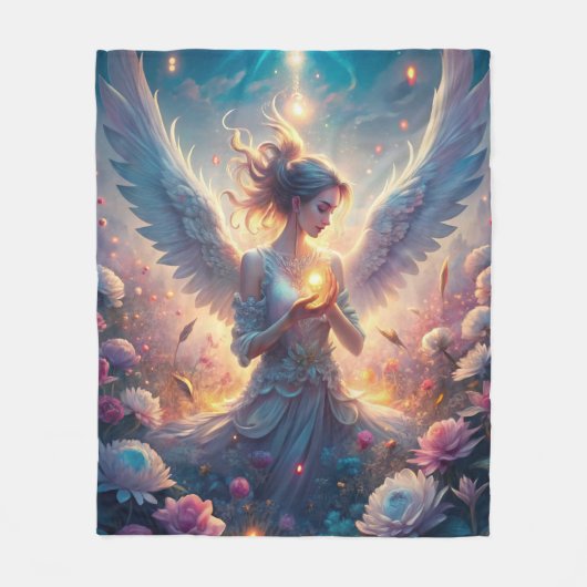 Eine schöne Fee Fleecedecke (Vorderseite)
