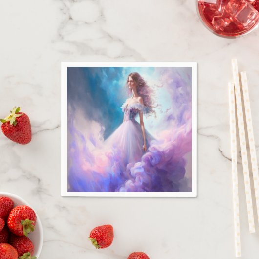 Eine schöne Fee. Serviette (Beispiel)