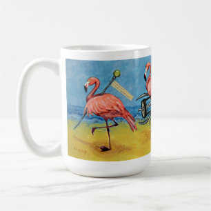 Eine schöne Flamingo-Tasse Kaffeetasse