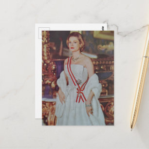 Eine schöne Frau von 1957 von einem Magazincover Postkarte