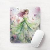 Eine schöne Frühlingsfee Mousepad (Mit Mouse)