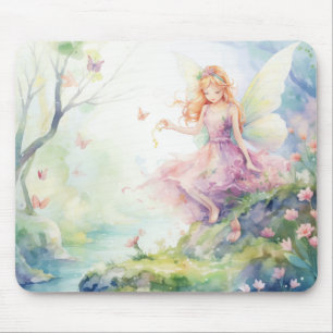 Eine schöne Frühlingsfee Mousepad