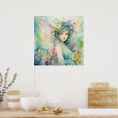 Eine schöne Frühlingsfee Poster (Küche)