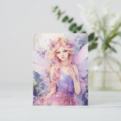 Eine schöne Frühlingsfee Postkarte (Stehend Vorderseite)