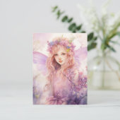 Eine schöne Frühlingsfee Postkarte (Stehend Vorderseite)