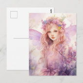 Eine schöne Frühlingsfee Postkarte (Vorne/Hinten)