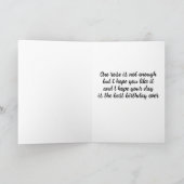 EINE "SCHÖNE GELBROSE" FÜR IHRE GEBURTSKARTE KARTE (Innenseite)