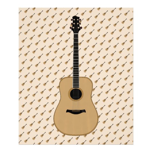 Eine schöne Gitarre Fotodruck (Vorne)