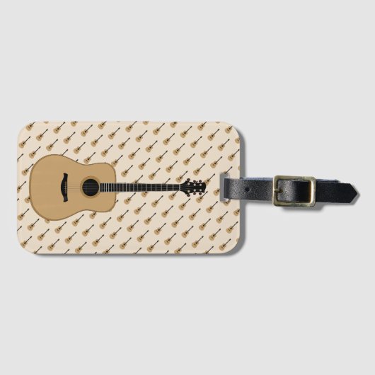Eine schöne Gitarre Gepäckanhänger (Vorderseite (Horizontal))