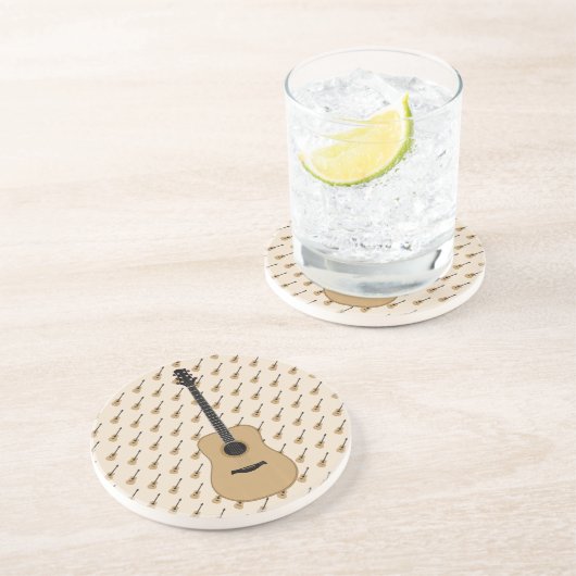 Eine schöne Gitarre Getränkeuntersetzer (Seite)