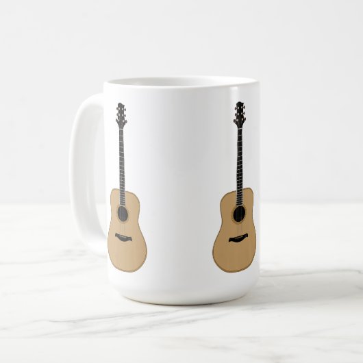 Eine schöne Gitarre Kaffeetasse (Vorderseite Links)