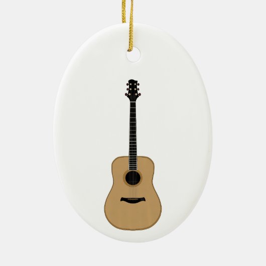 Eine schöne Gitarre Keramik Ornament (Hinten)