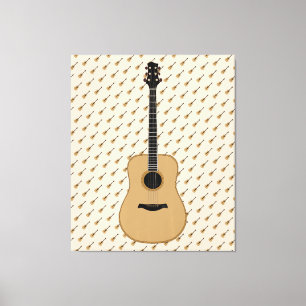 Eine schöne Gitarre Leinwanddruck