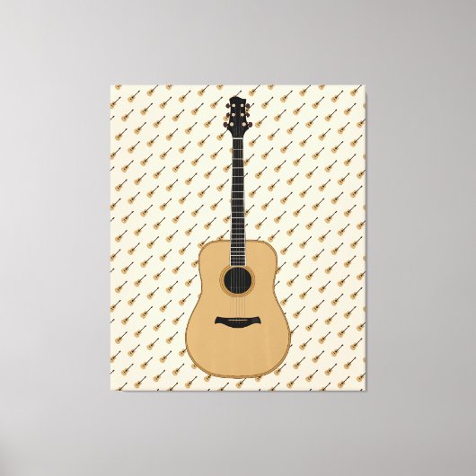 Eine schöne Gitarre Leinwanddruck (Vorderseite)