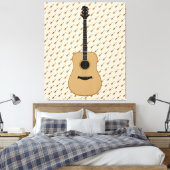Eine schöne Gitarre Leinwanddruck (Insitu (Schlafzimmer))