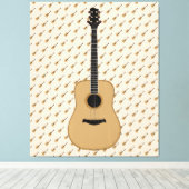 Eine schöne Gitarre Leinwanddruck (Insitu (Holzboden))