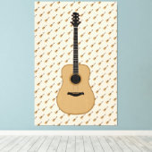Eine schöne Gitarre Leinwanddruck (Insitu (Holzboden))