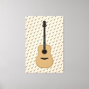 Eine schöne Gitarre Leinwanddruck