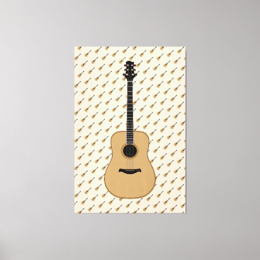 Eine schöne Gitarre Leinwanddruck (Vorderseite)