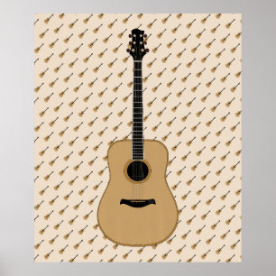 Eine schöne Gitarre Poster