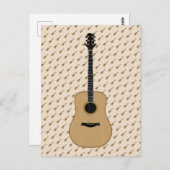 Eine schöne Gitarre Postkarte (Vorne/Hinten)