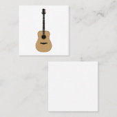 Eine schöne Gitarre Quadratische Visitenkarte (Vorne/Hinten)