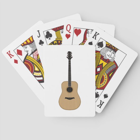 Eine schöne Gitarre Spielkarten (Rückseite)